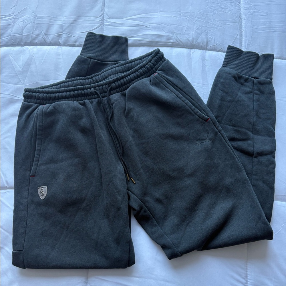 Puma FERRARI Dark Gray Fleece Joggers